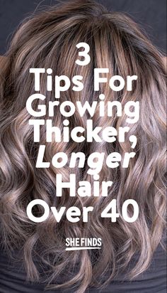 Hair Thickening Tips, Over 40 Hair, Hair Thickening Remedies, Full Thick Hair, Thicken Hair Naturally, Thicker Longer Hair, Thicker Hair Naturally, Growing Out Hair