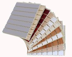 several different types of roofing materials stacked on top of each other with white background