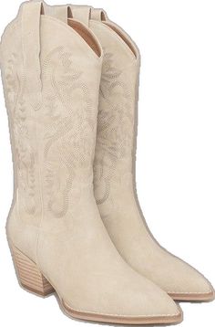 Chic Spring Boots For Ranch, Chic Ranch Boots For Spring, Chic Spring Ranch Boots, Chic Summer Rodeo Boots, Chic Summer Boots For Rodeo, White Boots For Summer Rodeo, White Summer Boots For Rodeo, Bohemian Style Ranch Boots For Spring, White Mid-calf Boots For Spring