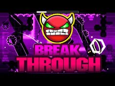 the title for break through with an evil face