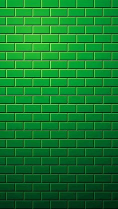 a green brick wall that is very nice