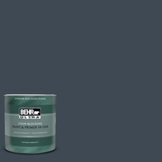 the behr paint is dark blue and has a white base