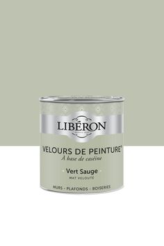 a can of paint with the words liberon in french and english on it