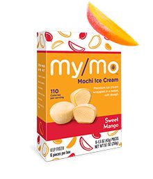 mymo mochi ice cream with mango flavor