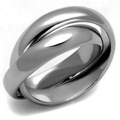 a silver ring is shown on a white background