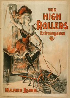 an advertisement for the high rollers extravaganza and mary jane's lobster