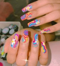 Nail Design Glitter, Cute Acrylic Nail Designs, Her Nails, Short Acrylic Nails Designs