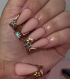 🌻 Country Acrylic Nails, Mexican Nails, Spring Acrylic Nails, Diy Acrylic Nails, Anime Nails, Summery Nails, Gel Nail Colors