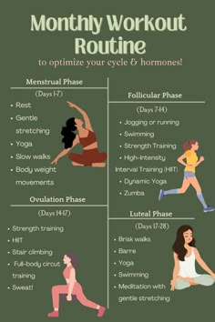 Whether you're in the menstrual, follicular, ovulatory, or luteal phase, these exercises are tailored to align with your body's natural rhythm. Cycle syncing your workouts for each phase can help you prioritize your menstrual health. We love self-care and optimizing your fitness routine so you don't feel burnt out.  Read more on the blog for  girls' health, women's health care, and period tips! 💪💕 #CycleSyncingWorkouts #CycleSyncingExercises #MenstrualHealth #WomensHealth #SelfCare #TipsForGirlsPeriod Workout Cycle Syncing, Luteal Phase Exercise, Follicular Phase Workout, Cycle Syncing Workouts, Menstrual Cycling, Menstrual Cycle Workout, Luteal Phase Workout