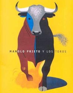 a book with an image of a bull on the front and back cover that reads manolo preto y los torros