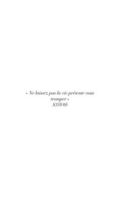 an image of a quote written in french on a white background with the words'no tresses pass us one presideance sons