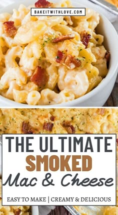 the ultimate macaroni and cheese recipe with text overlay