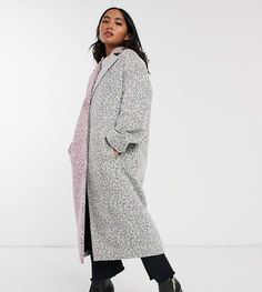 Asos Petite ASOS DESIGN Petite mix leopard brushed coat-Multi | trendy animal print coat for petites - long coat in pink and white with leopard print pattern for trendy winter style, coats for petite women | affiliate link | Asos | #asos #leopardprint #animalprint #coat #longcoat #winterstyle #petitefashion Mode Mantel, Outfit Essentials, Fashion Petite, Asos Petite, Petite Coat, Trendy Winter, Asos Curve, Print Coat