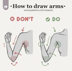 how to draw arms and hands