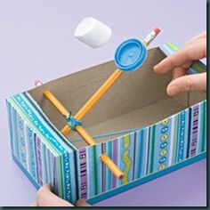 force and motion - marshmallow catapult Marshmallow Catapult, Earth Day Crafts, Force And Motion, Educational Activities For Kids, Simple Machines, Educational Activities, Tissue Boxes, Craft Activities, Marshmallows