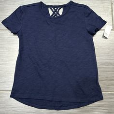 Navy Blue Gap Girls Shirt New With Tags Gap Stretch Short Sleeve Tops, Gap Blue Tops For Spring, Gap Short Sleeve Stretch Top, Gap Women Tshirts, Gap Short Sleeve T-shirt With Graphic Print, Blue Cotton T-shirt By Gap, Gap Cotton Short Sleeve T-shirt, Affordable Playful Gap T-shirt, Gap Stretch Cotton T-shirt