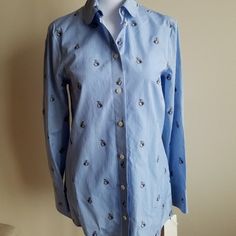 Brand New With Tag Gucci Spring Collared Blouse, Gucci Collared Blouse For Spring, Elegant Gucci Button-up Blouse, Gucci Button-up Shirt For Spring, Spring Blue Gucci Tops, Blue Gucci Tops For Spring, Gucci Button-up Blouse For Formal Occasions, Gucci Formal Button-up Blouse, Gucci Collared Blouse For Formal Occasions