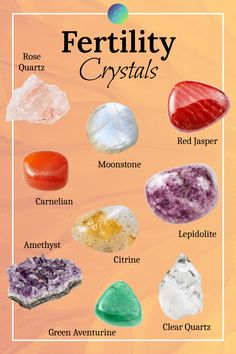 Explore how crystals can enhance fertility, the best crystals for boosting fertility, how to use crystals for fertility, and how crystals can provide emotional, physical, and spiritual support during the journey to parenthood. Fertility Stones Crystals, Crystal Substitutions, Crystals For Fertility, Boosting Fertility, Energy Stones Crystal Healing, Fertility Crystals, Gemstones Chart, Healing Magic