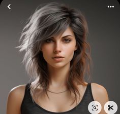 Shag Hairstyle Without Bangs, Shag Hairstyles With Side Part, Long Messy Shag Hairstyles, Long Shag Side Part, Long Curly Shag Haircut Without Bangs, Grunge Shag Haircut, Shattered Shag Haircut, Wolfette Haircut, Modern Shag With Bangs