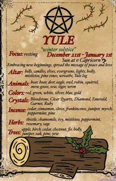 an old parchment paper with the words yule written on it