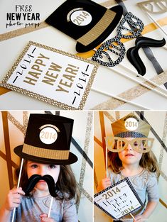 printable photo props Printable Photo Props, New Year Photo, Gratis Printables, New Year 2014, Photo Booth Prop