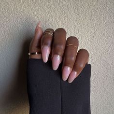 Black Women Almond Nails, Natural Almond Nails Black Women, Nude Nails Black Women Dark Skin, Minimalist Nails Black Women, Oval Nails Black Women, Nails 2023 Black Women, Simple Nails Black Women, Almond Nails On Black Women, Cute Nails Black Women