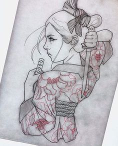 Best Japanese Tattoo, Tattoos Japan, Character Themes, Geisha Tattoo Design, Geisha Tattoo, Japan Tattoo Design, Tattoo Zeichnungen, Japanese Tattoos, Geniale Tattoos