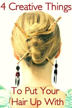 Put down the trusty #hair tie and get creative ;) Never A Dull Moment, Twist Bun, Creative Hair, Updo Styles, Long Gray Hair, Beauty Guide, Creative Things, Creative Hairstyles, Trending Hairstyles