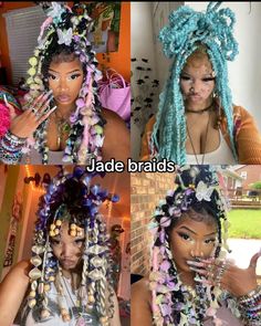 Emo Hairstyles, Beautiful Black Hair, Hairstyle Names, Box Braids Hairstyles For Black Women, Cute Braided Hairstyles, Dyed Hair Inspiration, Cute Box Braids Hairstyles, Girls Natural Hairstyles, Quick Braided Hairstyles