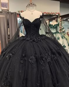 Sweet 16 Dresses Sweetheart Quinceanera Dresses Black Lace Ball Gown Style · MychicDress · Online Store Powered by Storenvy 15 Dresses Quinceanera Black, Black Lace Ball Gown, Balck Dress, Dream Quinceanera, Goth Wedding Dresses, Quinceanera Dresses Black, Xv Ideas, Black Quince, Black Gothic Dress