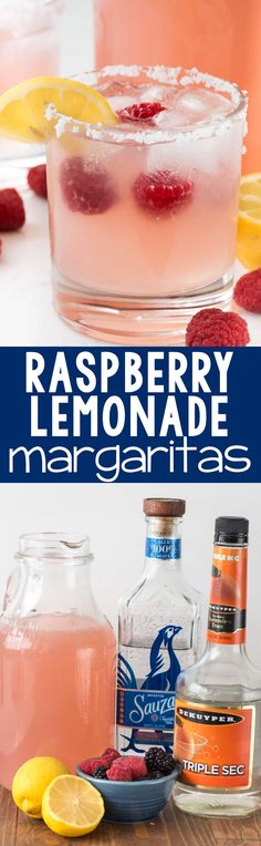 raspberry lemonade margaritas are the perfect summer drink