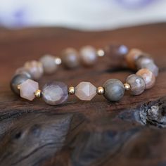 positivity and joy healing women's bracelet Crystal Bracelets Healing, Permission To Love, Positive Feelings, Give Yourself Permission, Grey Moonstone, Light Jewelry, Sun Rises, Love You Unconditionally, Wood Bracelet