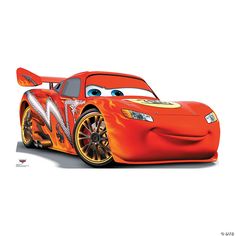 the character from cars is shown in this poster