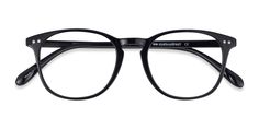 Black round eyeglasses available in variety of colors to match any outfit. These stylish full-rim, small sized plastic eyeglasses include free single-vision prescription lenses, a case and a cleaning cloth. Round Eyeglasses, Prescription Eyeglasses, Find Your Style, Black Plastic, Prescription Lenses, Cleaning Cloth, Lenses, Frame, Black