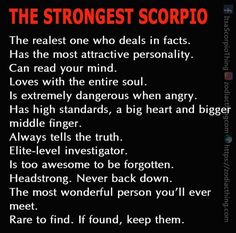 the strangest scorpio poem