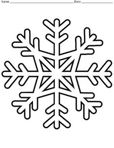 a snowflake is shown in the shape of a snowflake, which has been