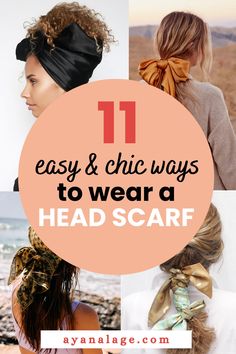 Hair Scarf Tutorial, Chic Hair Accessories, Head Scarf Tying, Braided Scarf, Silk Scarf Hair, Chic Hair, Hair Scarf Styles, Hair Styles For Women, Head Scarf Styles