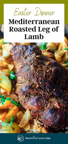 Leg of lamb in a dish with potatoes Bbq Leg Of Lamb Recipes, Lamb Receipts, Lamb Leg Roast Recipes, Lamb Recipes Oven, Mutton Dishes, Leg Of Lamb Recipe, Lamb Roast Recipe, Roasted Leg Of Lamb, Roast Leg Of Lamb