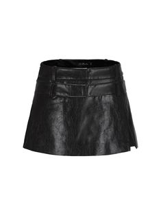 The Lola Skirt  combines bold style with refined details, crafted from slightly wrinkled glossy leather for a sleek, textured look. This low-waisted, A-line skirt is designed with a double waistband for a modern edge, while the hem slit adds a hint of sexiness. Built-in safety shorts ensure both comfort and confidence, making it as practical as it is stylish. An invisible side zipper allows for easy wear, and the decorative back pocket adds a touch of sophistication to the minimalist design.   Made from slightly wrinkled glossy leather for a sleek, textured finish.  Low-waisted, A-line cut offers a slim and neat silhouette.  Hem slit adds a sexy and modern touch.  Built-in safety shorts ensure comfort and freedom of movement.  Invisible side zipper for easy wear.  Decorative back pocket ad Nana Jacqueline, Safety Shorts, Happy Clothes, A Line Cut, Heel Accessories, Sleep And Loungewear, Lingerie Outfits, Bold Style, Dresses By Length