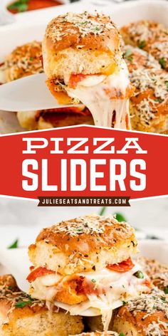 Quick and easy New Year appetizer to make! This Pizza Slider recipe features sweet Hawaiian rolls with layers of pizza sauce, mozzarella, and pepperoni. It is brushed with seasoned Parmesan butter for a great Super Bowl party food idea. Pin this game-day menu! Pizza Appetizer Recipes, Pizza Sliders Hawaiian Rolls, Easy Pizza Sliders, Pepperoni Pizza Sliders, Sweet Hawaiian Rolls, Pizza Sliders, Parmesan Butter, Super Bowl Party Food, Slider Recipe