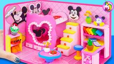 Video Link https://www.youtube.com/watch?v=zAIjmZxdR3o Clay Doll House, Diy Miniature House, Mickey Mouse House, Clay Art Doll, Mouse House, Clay Doll, Clay Clay, Miniature House, Crafts Ideas