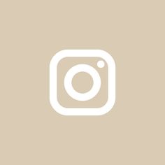 the instagram logo is shown in white on a beige background, and it appears to be an instagram button