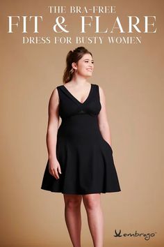 Step out in comfort and style with Embrago's Bra-Free Fit & Flare dress. Specially designed for fuller busts, this dress features built-in support, allowing you to go bra-free. The flattering silhouette makes it perfect for any occasion, from casual outings to formal events. Enjoy a blend of fashion and function like never before. Support Bras, Summer 2022