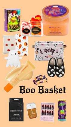 the contents of a boo bashet are shown