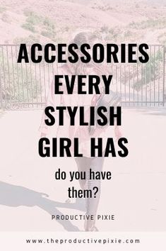 Do you sometimes wish you could dress more stylishly, but you feel like you don't have the right pieces in your wardrobe or that your outfits are too plain? Well, you aren't alone. I'm sure many people have felt this way, myself included. Accessories can change the look of your entire outfit though! The right accessories can take your outfit from being blah to beautiful! Her Closet, Classy Women, Every Girl, Stylish Girl, All About Fashion