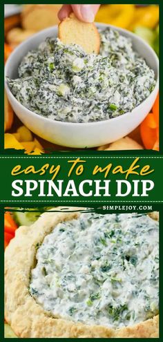 Spinach Dip Recipe, football party food, easy game day snacks, appetizer recipe, homegating, tailgating Knorr Spinach Dip Recipe, Spinach Dip Cold, Homemade Spinach Dip, Appetizer Recipes Cold, Knorr Spinach Dip, Spinach Dip Easy, Cold Dip Recipes, Creamy Spinach Dip, Spinach Dip Recipe