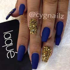 Square Stiletto Nails, Unghie Nail Art, Coffin Shape, Nails Blue, Blue Nail Designs, Blue Nail