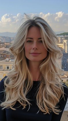 Explore flattering medium-length layered haircuts that will enhance your natural beauty effortlessly. Medium Length Layered Haircuts, Haircuts For Long Hair With Layers, Natural Wavy Hair, Long Layered Haircuts, Effortless Hairstyles, Hair Makeover, Your Hairstyle, Trending Haircuts