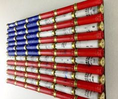 Garage Fireplace, Fouth Of July Crafts, Shotgun Shell Crafts, Patriotic Wall Decor, Fourth Of July Crafts For Kids, Bullet Crafts, Country Bedroom Decor, Americana Crafts, Western Bedroom Decor