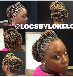 African Locs Hairstyles, Dread Updos For Black Women, Loc Styles Women, Unique Loc Styles Short, Cute Loc Styles For Women, Long Loc Styles, Loc Updo, Dreads Styles For Women, Short Dreadlocks Styles